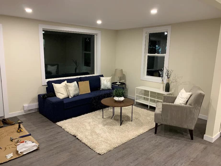 Basement Living Space Conversion — After