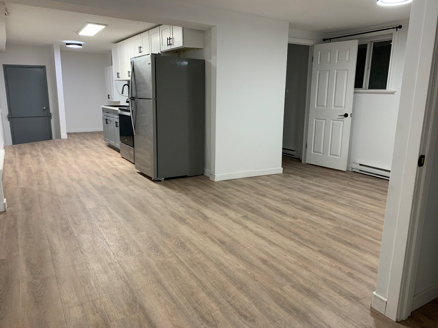 Basement Kitchen & Living Space After Renovation